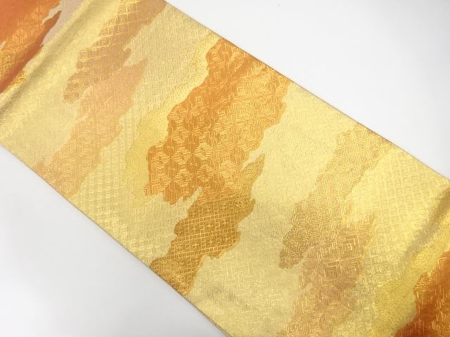 佐賀錦　霞模様織り出し　袋帯